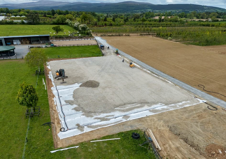 Laying arena for horses